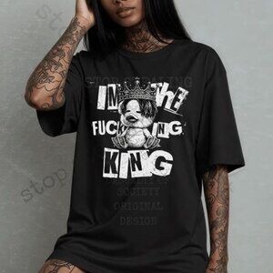 Funny King Duck Metal T-Shirt, Rock Concert Graphic Tee